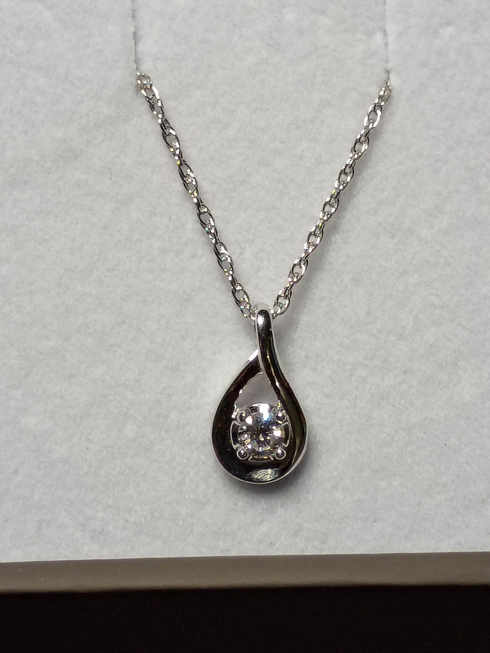 EFFY Classic Teardrop Pendant Necklace - Silver Tone